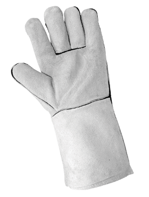 Economy-Grade Split Cowhide Welder Gloves - 1200GE