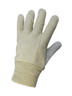 Economy Split Cowhide Leather Palm Gloves with Knit Wrist - 2300KW