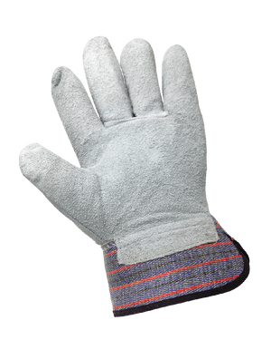 Economy Gunn Cut Pattern Split Cowhide Leather Palm Gloves - 2300