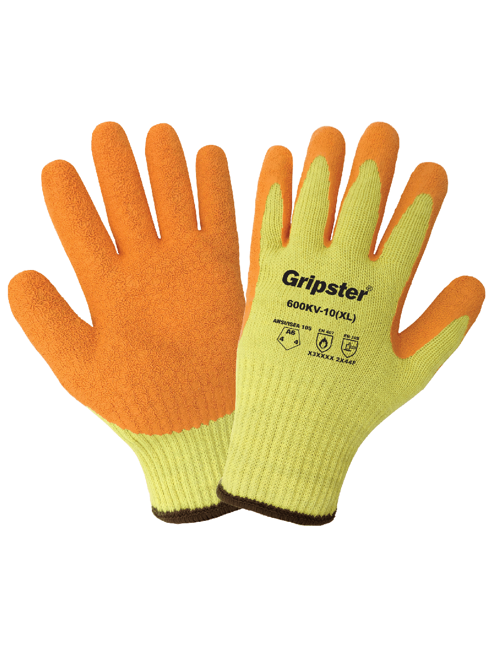 Gripster® High Performance Seamless High-Visibility Gloves with Cut, Abrasion, and Puncture Resistance - 600KV