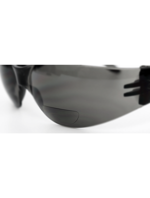 Torrent™ Smoke 1.0 Diopter Bifocal Reader Style Lens, Frosted Black Frame Safety Glasses - LIMITED STOCK - BH13310