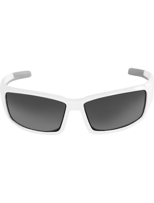 Maki® Smoke Anti-Fog Lens, Shiny White Frame Safety Glasses - BH14183AF