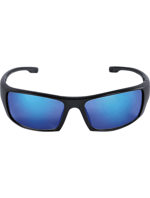 Dorado® Blue Mirror Lens, Matte Black Frame Safety Glasses - BH969