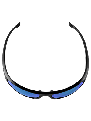 Dorado® Blue Mirror Lens, Matte Black Frame Safety Glasses - BH969