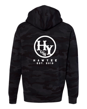 HEAVYWEIGHT HOODIE - BLACK & GREY CAMO