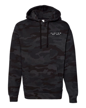 HEAVYWEIGHT HOODIE - BLACK & GREY CAMO