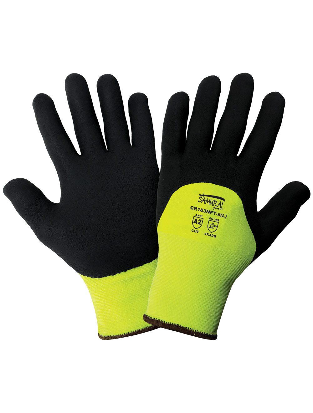 Samurai Glove® High-Visibility Cut, Abrasion, and Puncture Resistant Coated Gloves - LIMITED STOCK - CR183NFT