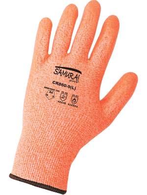 Samurai Glove® Supreme Grip Tack-Free Vulcanized Silicone-Coated Cut, Abrasion, and Puncture Resistant Gloves - CR860