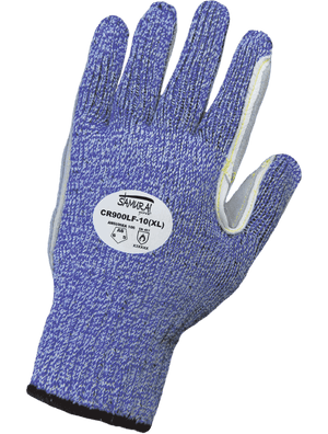 Samurai Glove® Cut, Abrasion, and Puncture Resistant Tuffalene® Gloves with Reinforced Premium Cowhide Leather Palm - CR900LF