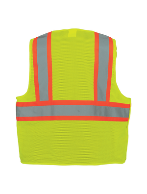 FrogWear® HV High-Visibility Polyester Breakaway Safety Vest - GLO-002BA