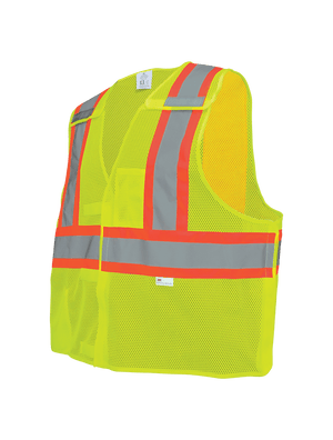 FrogWear® HV High-Visibility Polyester Breakaway Safety Vest - GLO-002BA