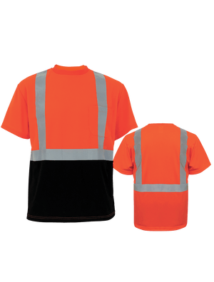 FrogWear® HV Self-Wicking Polyester Short-Sleeved Shirt - GLO-005B