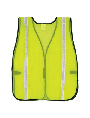 FrogWear® HV Enhanced Visibility Economy Mesh Safety Vest with Reflective - GLO-10-G-1IN