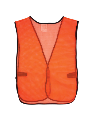 FrogWear® HV Enhanced Visibility Orange Economy Mesh Safety Vest - GLO-10-O