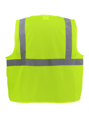 FrogWear® HV High-Visibility Yellow/Green Lightweight Mesh Safety Vest, ANSI Class 2 - GLO-271