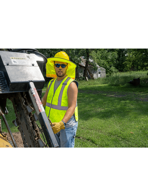 Bullhead Safety® Premium High-Visibility Evaporative Cooling Vest - GLO-CV1