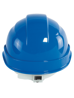 Bullhead Safety™ Head Protection Blue Unvented Cap Style Hard Hat With Six-Point Slide Lock Suspension - HH-C1-B