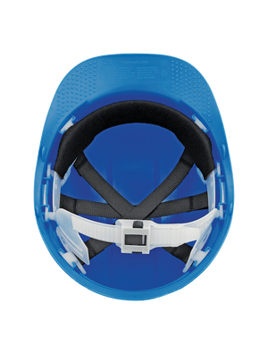 Bullhead Safety™ Head Protection Blue Unvented Cap Style Hard Hat With Six-Point Slide Lock Suspension - HH-C1-B