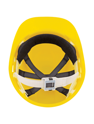 Bullhead Safety™ Head Protection Yellow Unvented Cap Style Hard Hat With Six-Point Slide Lock Suspension - HH-C1-Y