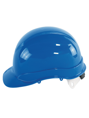 Bullhead Safety™ Head Protection Blue Unvented Cap Style Hard Hat With Six-Point Ratchet Suspension - HH-C2-B