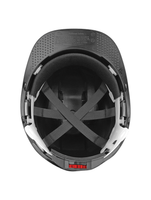 Bullhead Safety™ Head Protection Black Unvented Cap Style Hard Hat With Six-Point Ratchet Suspension - HH-C2-K