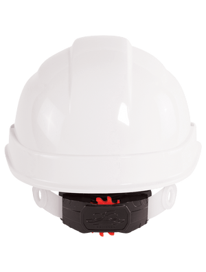 Bullhead Safety™ Head Protection White Unvented Cap Style Hard Hat With Six-Point Ratchet Suspension - HH-C2-W