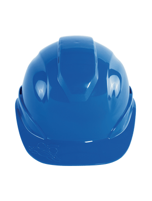 Bullhead Safety™ Head Protection Blue Vented Cap Style Hard Hat with Six-Point Ratchet Suspension - HH-C3-B