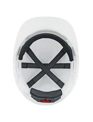 Bullhead Safety™ Head Protection White Vented Cap Style Hard Hat With Six-Point Ratchet Suspension - HH-C3-W