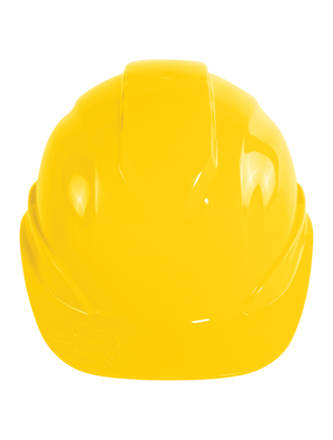 Bullhead Safety™ Head Protection Yellow Vented Cap Style Hard Hat With Six-Point Ratchet Suspension - HH-C3-Y