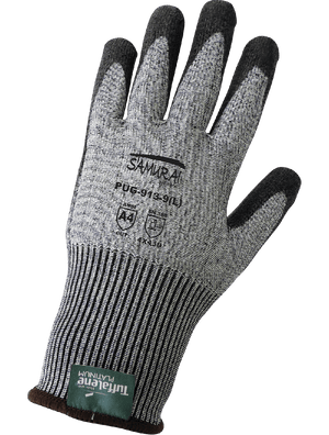 Samurai Glove® Cut Resistant, Salt-and-Pepper 13-Gauge Tuffalene® Platinum Polyurethane Coated Gloves - PUG-913