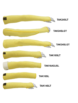 Samurai Glove® Heavyweight 18-Inch TuffKut® Cut Resistant Sleeve with Hook-and-Loop Closure - TAK18ADJSL